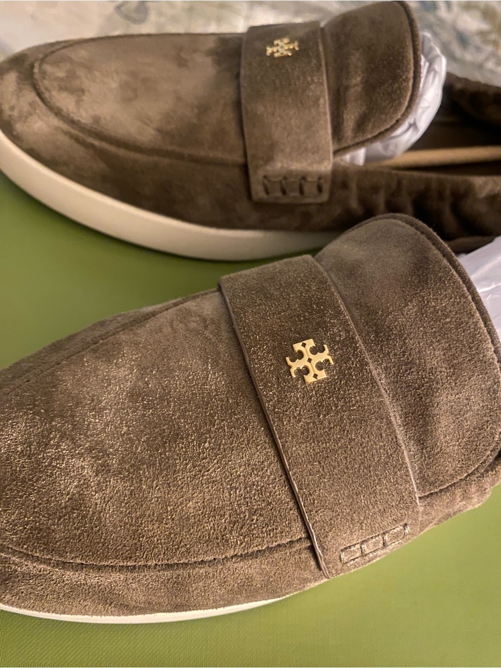 Tory Burch Ballet Sport Loafer in Toasted Sesame Size 8.5c - Picture 8 of 13